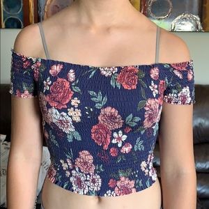 Floral crop top